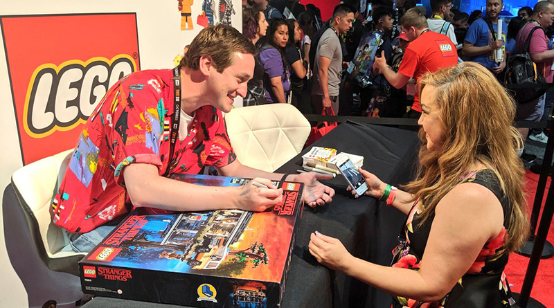 LEGO Stranger Things at San Diego Comic Con sees designer signing